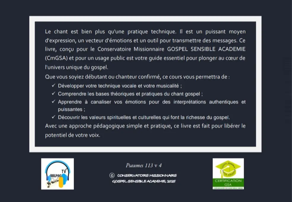 LE CHANT CONSCIENT (116 pages A4) – Image 2